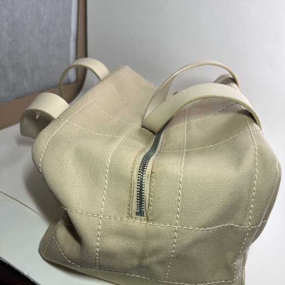 Chanel Ivory Chocolate Bar Bowling Tote - Picture 8 of 12